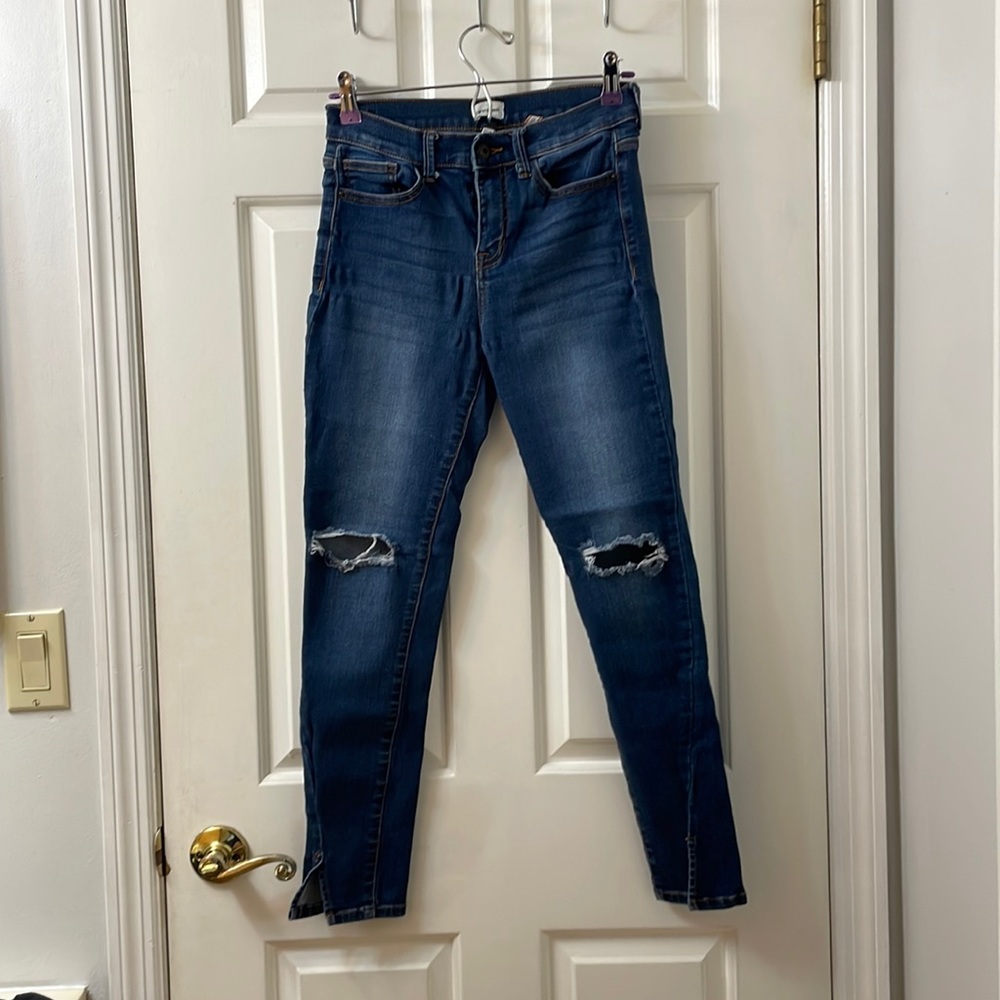 Mid rise distressed Sneak Peek jeans